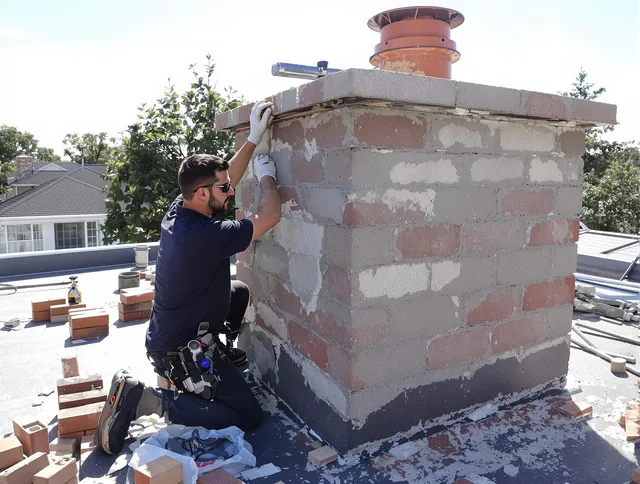 Advanced chimney repair process by Berlin Chimney Sweep in Berlin, CT