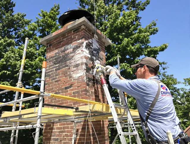 Structural chimney repair by Berlin Chimney Sweep in Berlin, CT