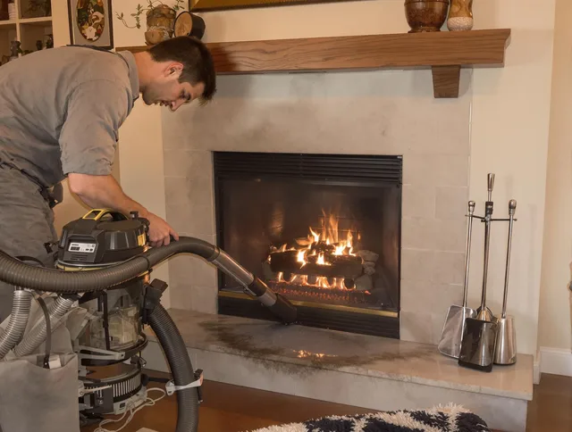Routine fireplace upkeep by Berlin Chimney Sweep in Berlin, CT