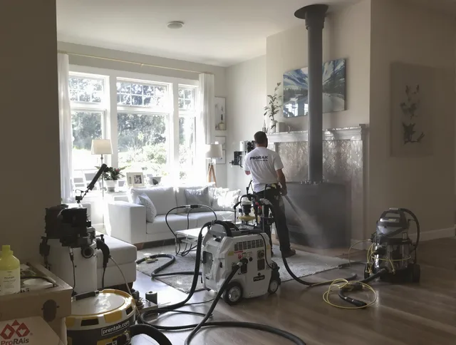 Soot removal service by Berlin Chimney Sweep for a fireplace in Berlin, CT
